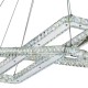 Searchlight-7123CC - Clover - Chrome 2 Light LED Pendant with Crystal