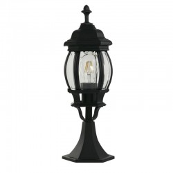 Bel Aire - Outdoor Black Lantern Post with Clear Glass Bel Aire - Outdoor Black Lantern Post with Clear Glass