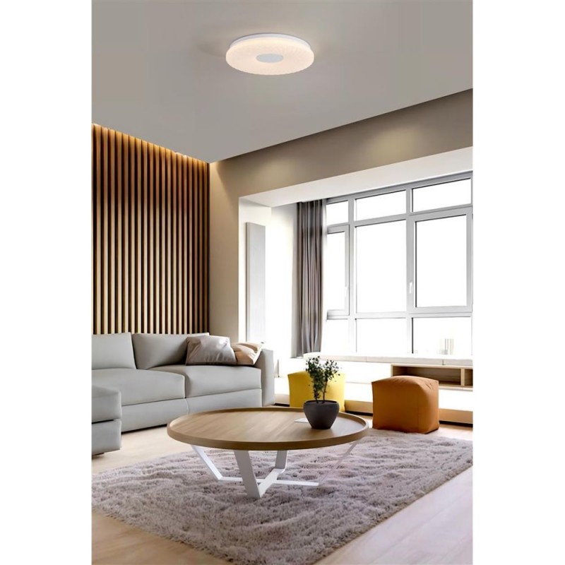 Searchlight-72200-38WH - Halolux - Decorative LED Flush