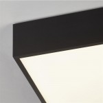 Zeus - Black LED Flush with White Diffuser