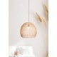 Ceiling Lights - Bali - Natural Bamboo & Black Pendant Searchlight-7398CW - Bali - Natural Bamboo & Black Pendant