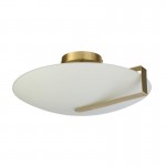 Sundial - Gold 3 Light Flush with Frosted Glass