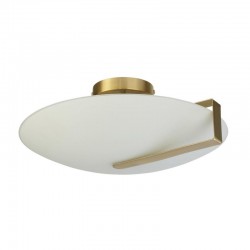 Sundial - Gold 3 Light Flush with Frosted Glass Sundial - Gold 3 Light Flush with Frosted Glass