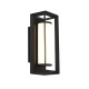 Searchlight-74304-1BK - Chaplin - LED Matt Black & White Acrylic Wall Lamp