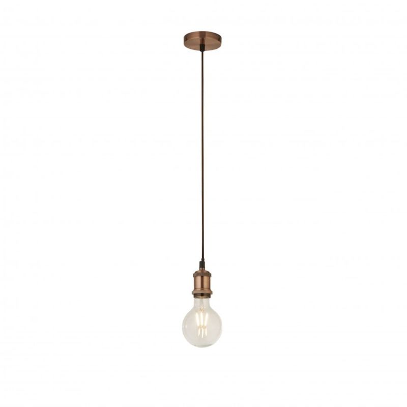 Accessories - Suspension - Antique Copper Suspension E27 Searchlight-7461CU - Suspension - Antique Copper Suspension E27