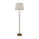 Searchlight-7485AB - Vegas - Antique Brass LED Floor Lamp with Cream Hessian Shade