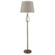 Searchlight-7485AB - Vegas - Antique Brass LED Floor Lamp with Cream Hessian Shade