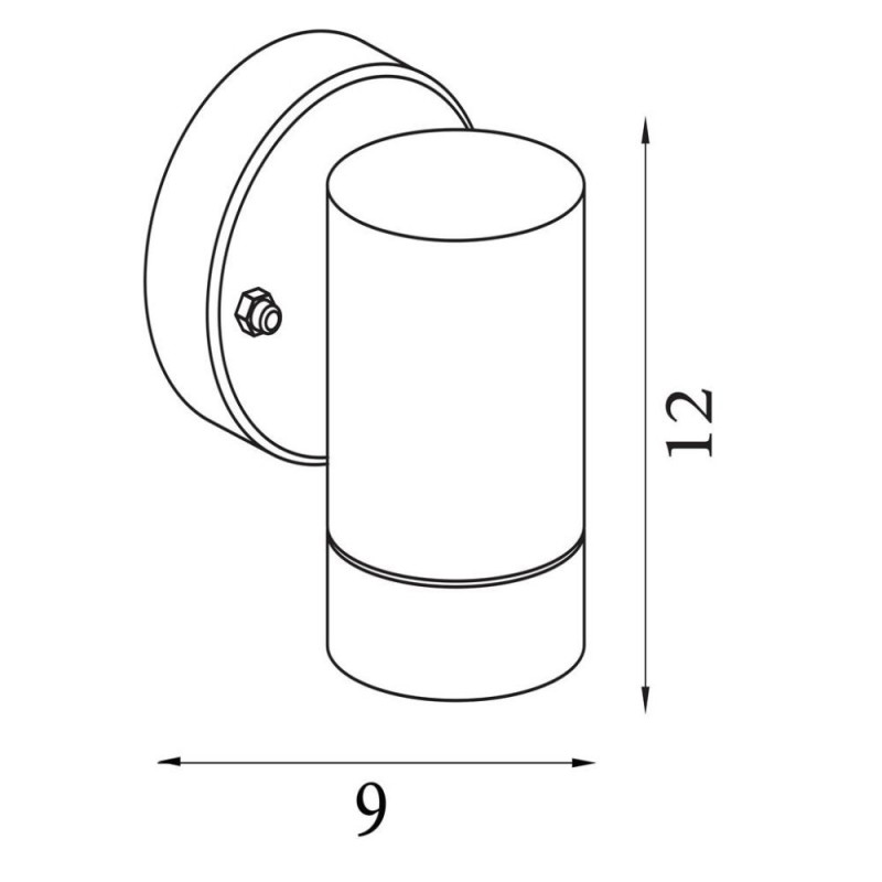 Searchlight-7591-1BK - Coastal - Black Wall Lamp IP44