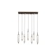 Searchlight-76210-7CL - Cattail - Latte 11 Light LED over Island Fitting with Clear Bubble Glass