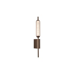 Cattail - Latte LED Wall Lamp with Clear Bubble Glass