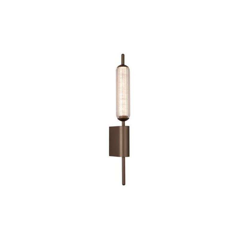 Searchlight-76210CL - Cattail - Latte LED Wall Lamp with Clear Bubble Glass