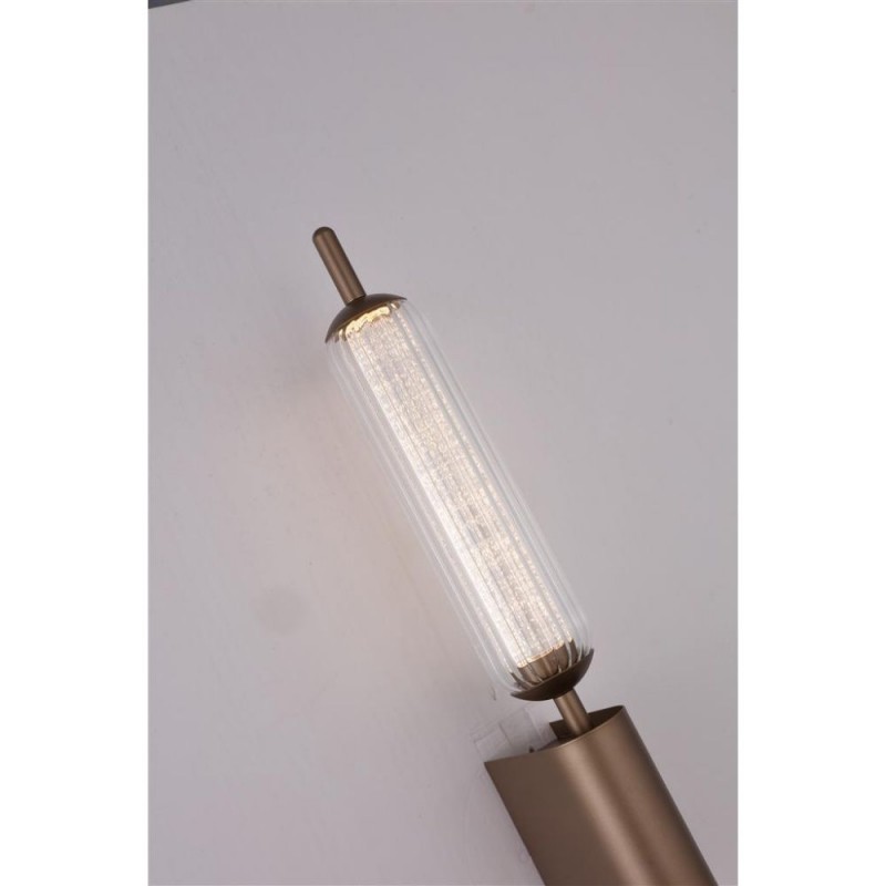 Searchlight-76210CL - Cattail - Latte LED Wall Lamp with Clear Bubble Glass