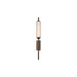 Cattail - Latte LED Wall Lamp with Clear Bubble Glass