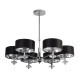 Ceiling Lights - New Orleans - Black & Polished Chrome 6 Light Centre Fitting Searchlight-7656-6CC - New Orleans - Black & Polished Chrome 6 Light Centre Fitting