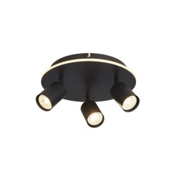 San Diego - Matt Black LED 3 Spotlights