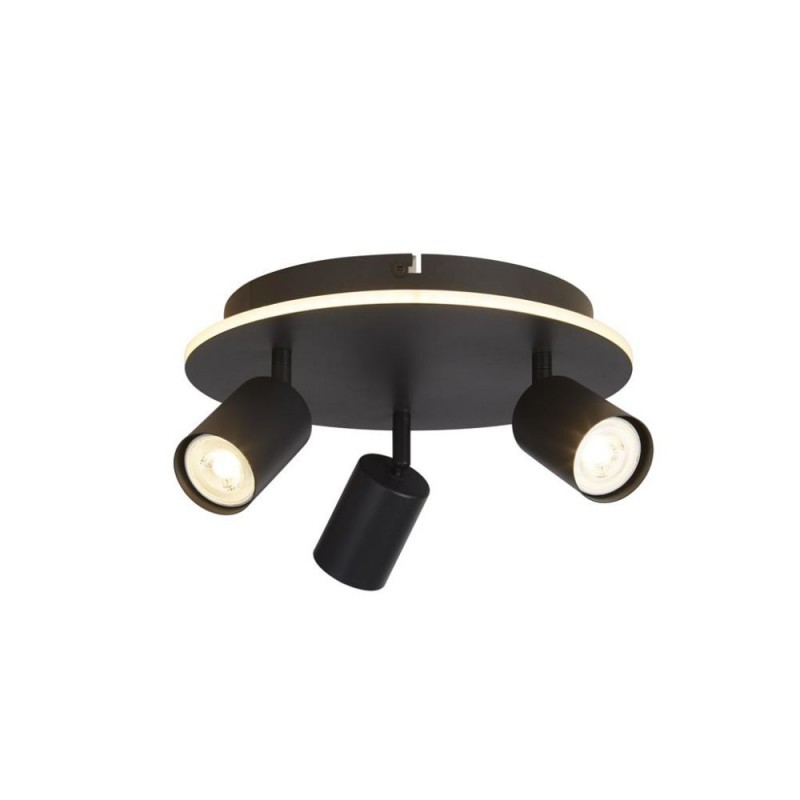 Searchlight-77230-3BK - San Diego - Matt Black LED 3 Spotlights