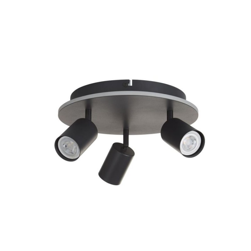 Searchlight-77230-3BK - San Diego - Matt Black LED 3 Spotlights