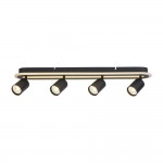 San Diego - Matt Black LED 4 Spotlights