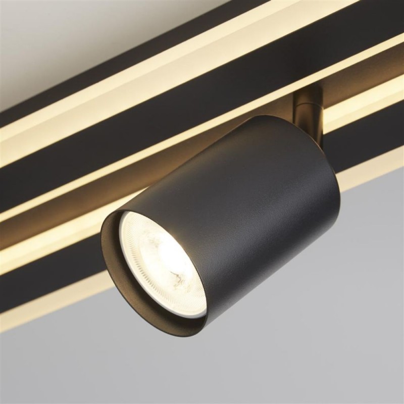 Searchlight-77230-4BK - San Diego - Matt Black LED 4 Spotlights