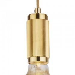 Suspension - Knurled Gold Suspension E27