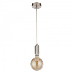 Suspension - Knurled Satin Silver Suspension E27 Suspension - Knurled Satin Silver Suspension E27