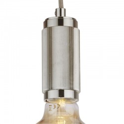 Suspension - Knurled Satin Silver Suspension E27 Suspension - Knurled Satin Silver Suspension E27