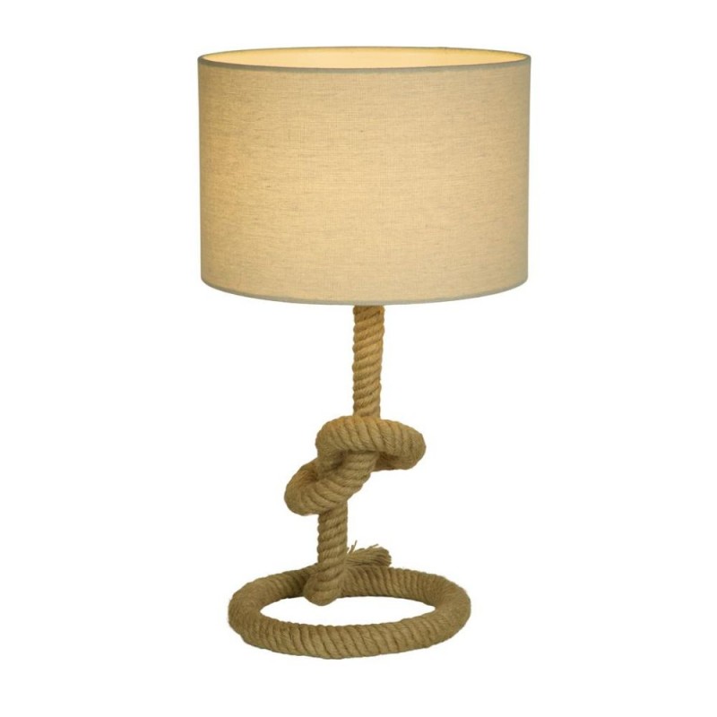 Searchlight-78410 - Rope - Rope Table Lamp with Oatmeal Shade
