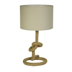 Rope - Rope Table Lamp with Oatmeal Shade
