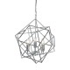 Searchlight-7863-3CC - Cube - Polished Chrome 3 Light Cage Pendant