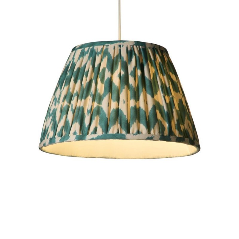 Searchlight-78641GR - Eloise - Shade Only - 35 cm Green & Beige Shade