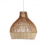 Bali - White Pendant Natural Rattan Shade