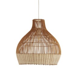 Bali - White Pendant Natural Rattan Shade