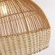 Searchlight-7869CW - Bali - White Pendant Natural Rattan Shade