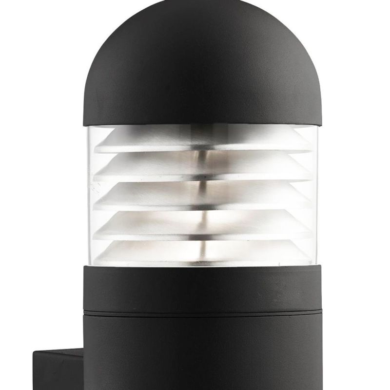 Searchlight-7899BK - Bronx - Black with Clear Diffuser Big Wall Lamp