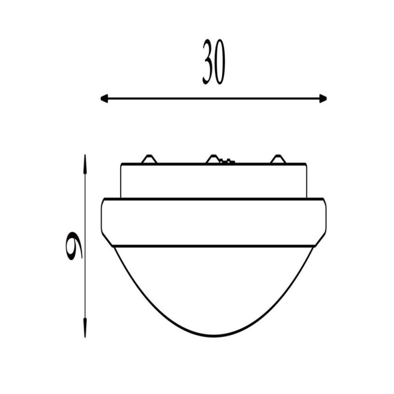 Searchlight-7938-30WH - Knutsford - Bathroom White LED Flush