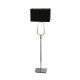 Searchlight-7959CC - Aura - Chrome LED Floor Lamp with Crystal and Black Shade