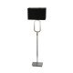 Searchlight-7959CC - Aura - Chrome LED Floor Lamp with Crystal and Black Shade