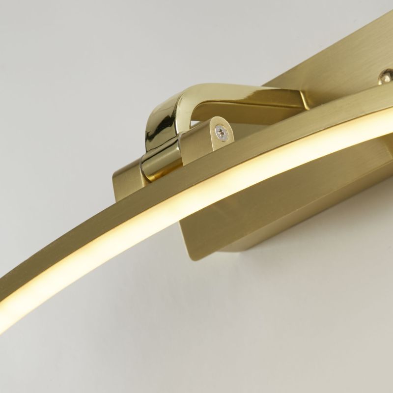 Searchlight-79821-40SB - Santorini - Satin Brass & Polished Brass LED Picture Light