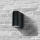 - Eiffel - Outdoor Black Up&Down Wall Lamp Searchlight-8008-2BK-LED - Eiffel - Outdoor Black Up&Down Wall Lamp