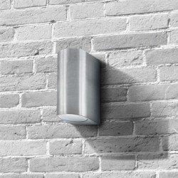 Eiffel - Outdoor Satin Silver Up&Down Wall Lamp Eiffel - Outdoor Satin Silver Up&Down Wall Lamp