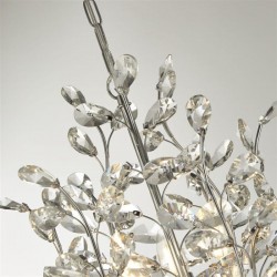 Bouquet - Chrome 11 Light Centre Fitting with Crystal Bouquet - Chrome 11 Light Centre Fitting with Crystal