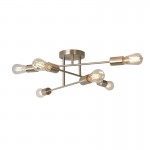 Armstrong - Satin Silver 6 Light Semi Flush Armstrong - Satin Silver 6 Light Semi Flush