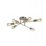 Armstrong - Satin Silver 6 Light Semi Flush Armstrong - Satin Silver 6 Light Semi Flush