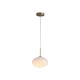 Searchlight-80820-1GO - Confetti - Matt Gold LED Pendant with White Confetti Glass
