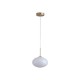 Searchlight-80820-1GO - Confetti - Matt Gold LED Pendant with White Confetti Glass