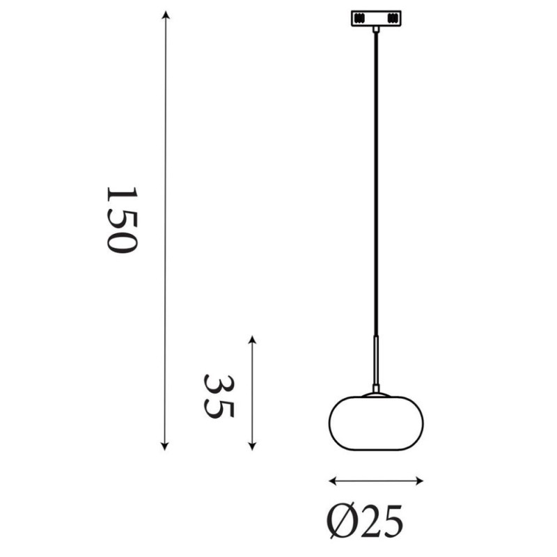 Searchlight-80820-1GO - Confetti - Matt Gold LED Pendant with White Confetti Glass