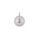 Searchlight-80821-1GO - Confetti - Matt Gold LED Wall Lamp with White Confetti Glass