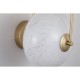 Searchlight-80821-1GO - Confetti - Matt Gold LED Wall Lamp with White Confetti Glass