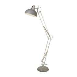 Goliath - Chrome & Grey Floor Lamp