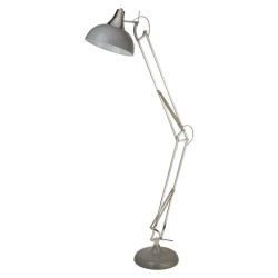 Goliath - Chrome & Grey Floor Lamp